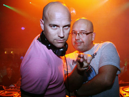 Amo and his partner in The Tidy Boys, Andy Pickles