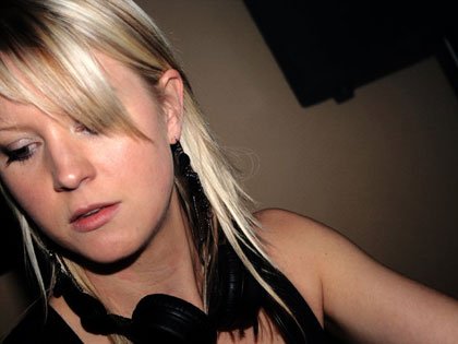 Helen G behind the decks