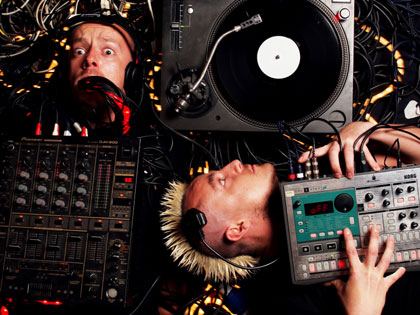 The Organ Donors after an explosion in the studio