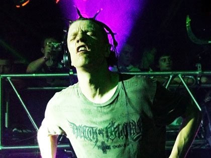 Mark EG puts a lot into his DJ'ing performances
