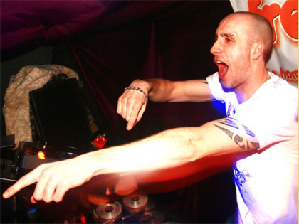 Sam Townend DJ'ing for Frenzy at Dusk Till Dawn