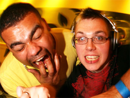 The lads DJ'ing for Frenzy at Slinky