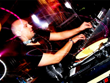Rob Tissera behind the decks