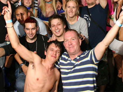 Tim and Gaz after a successful set
