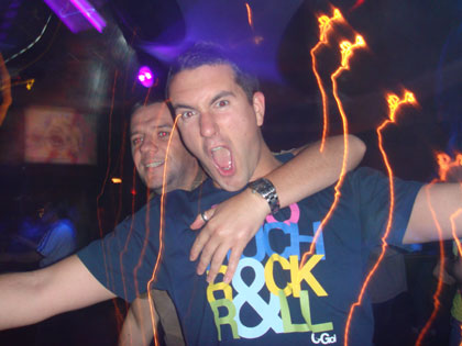 A couple of Frenzy clubbers