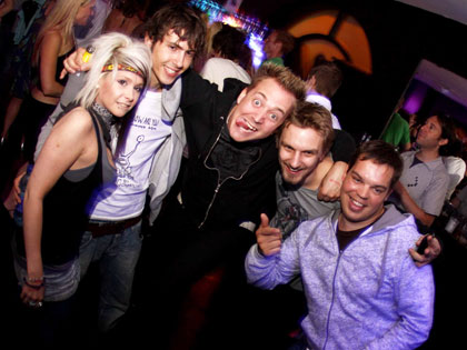 Crazy people in the main room